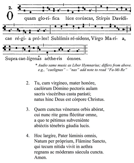 O quam glorifica JPEG from Liber usualis only verse 1